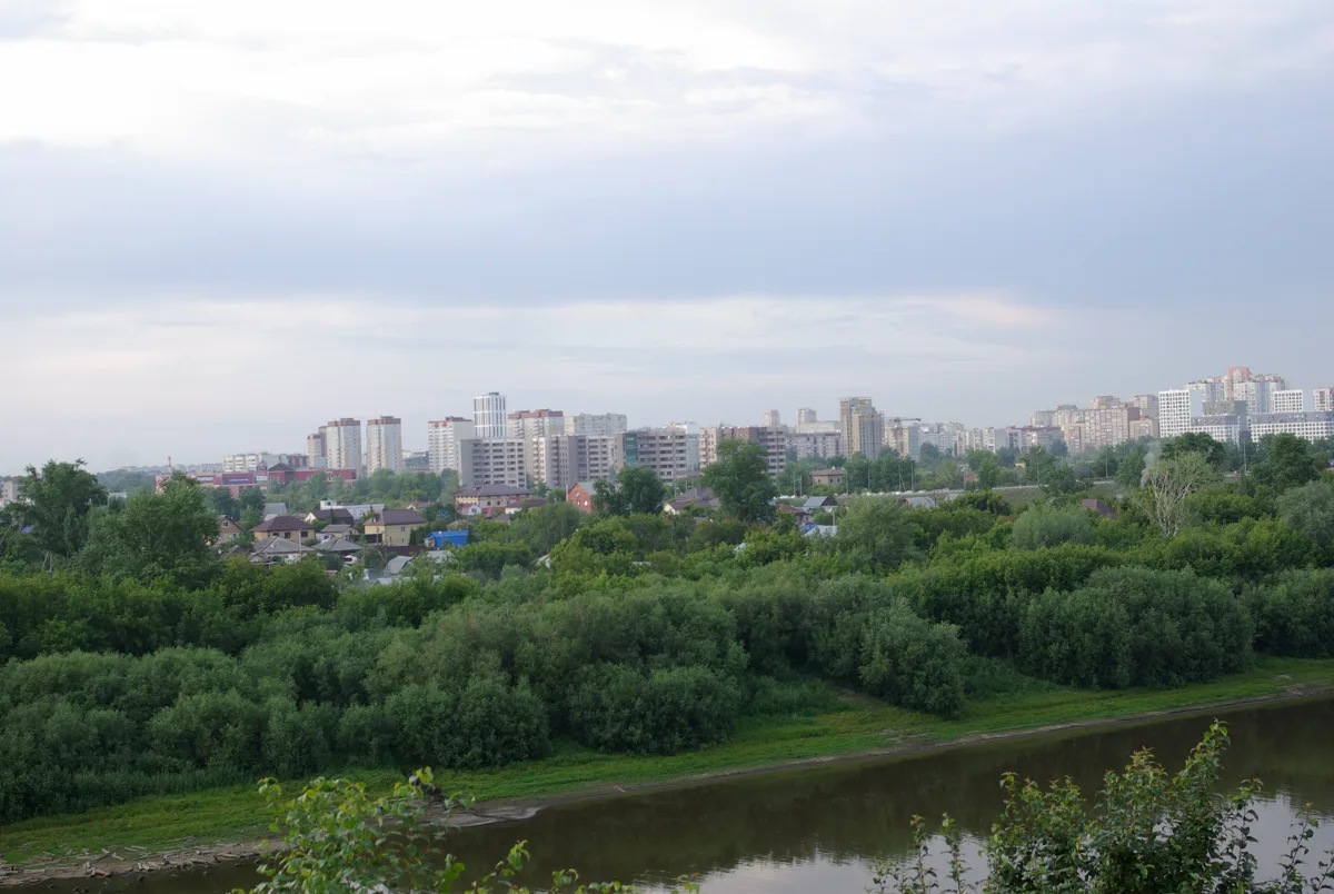 Landschaft und Stadtgebiet von Tyumen